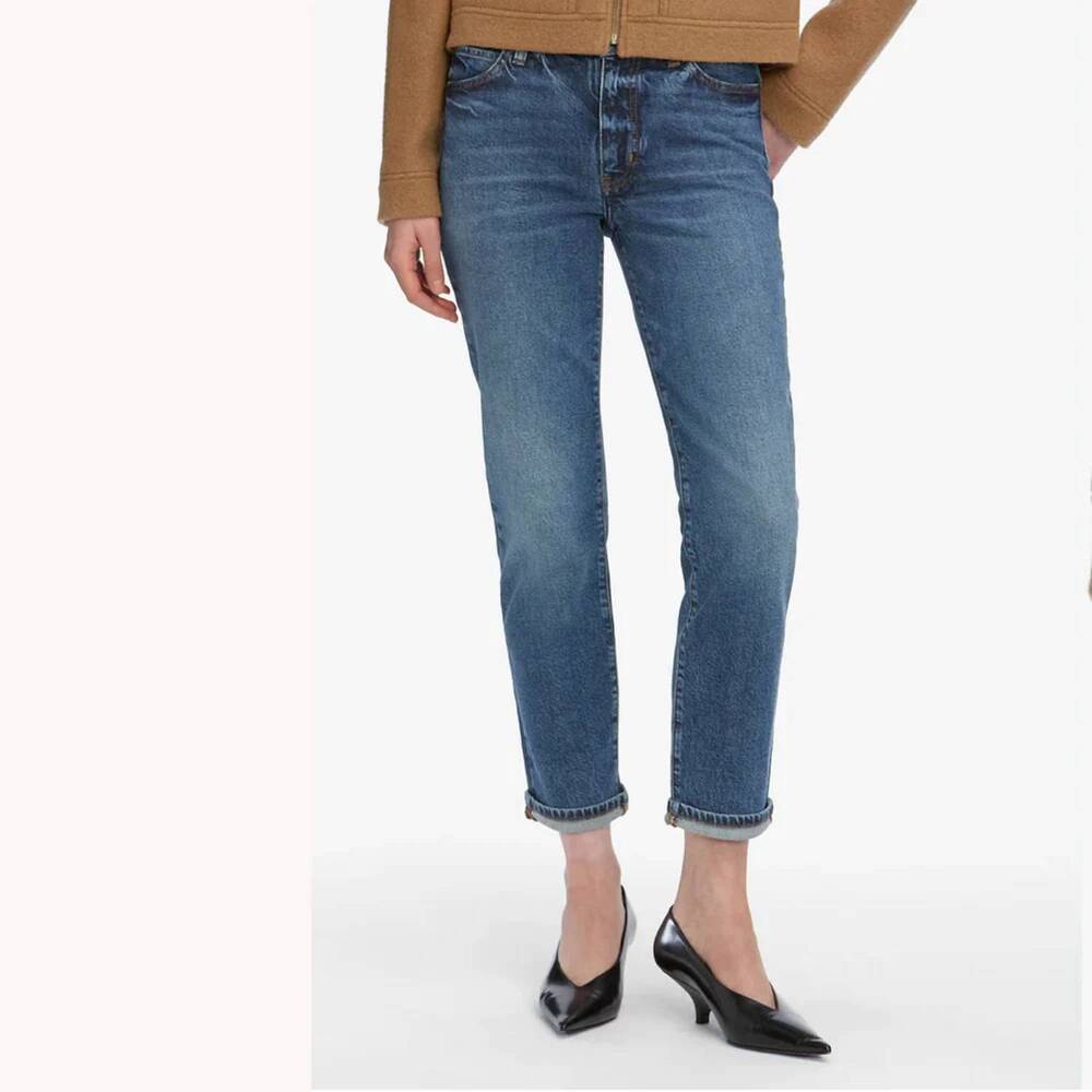 NEW FRAME ruler crop jeans in nebula